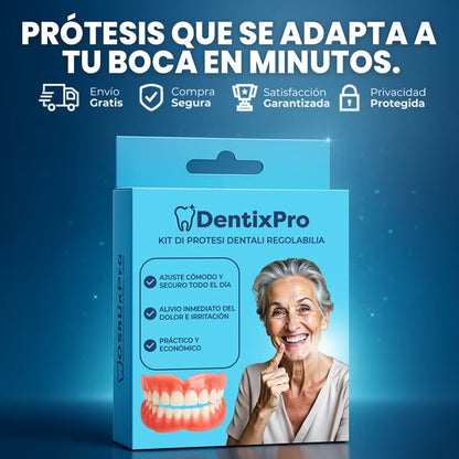DentixPro - Kit de prótesis dental holandesa ajustable