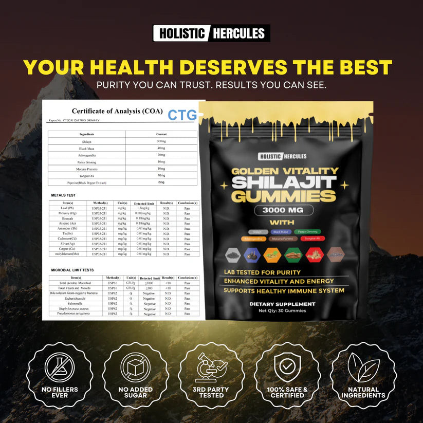 Shilajit Gummies - puro del Himalaya
