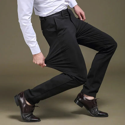 Kit de 3 Pantalones Masculinos en Seda Color Hielo y Elastano (¡Sofisticados y Duraderos!)
